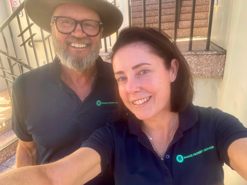 Ramage Property Services team caring for a strata garden